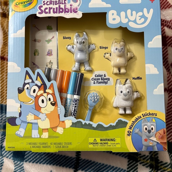 Crayola Other - Nwt Crayola Scribble Scrubbie Bluey Playset with Washable Markers
